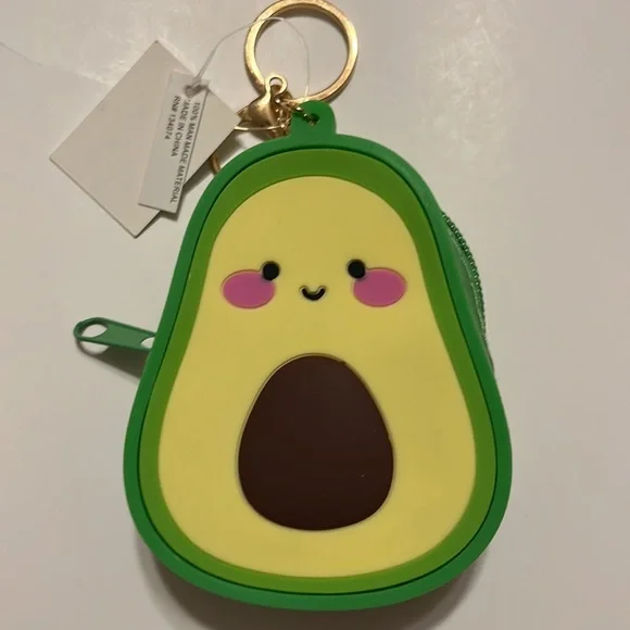 So cute avocado key ring or charm clip on your bag or purse - Picture 4 of 7